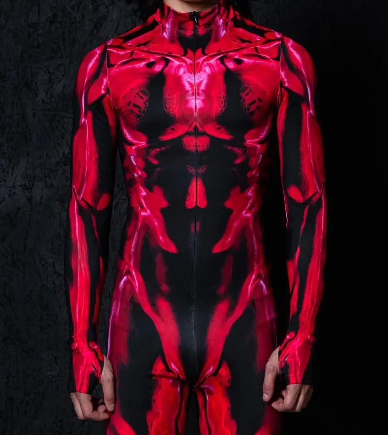 Halloween-Party-Performance-Roboter-Jumpsuit Weltraum-Soldaten-Kostüm Tech-Soldaten-Strampler Rollenspiel Universum-Kampf-Bodysuit 2026 – Detail 22
