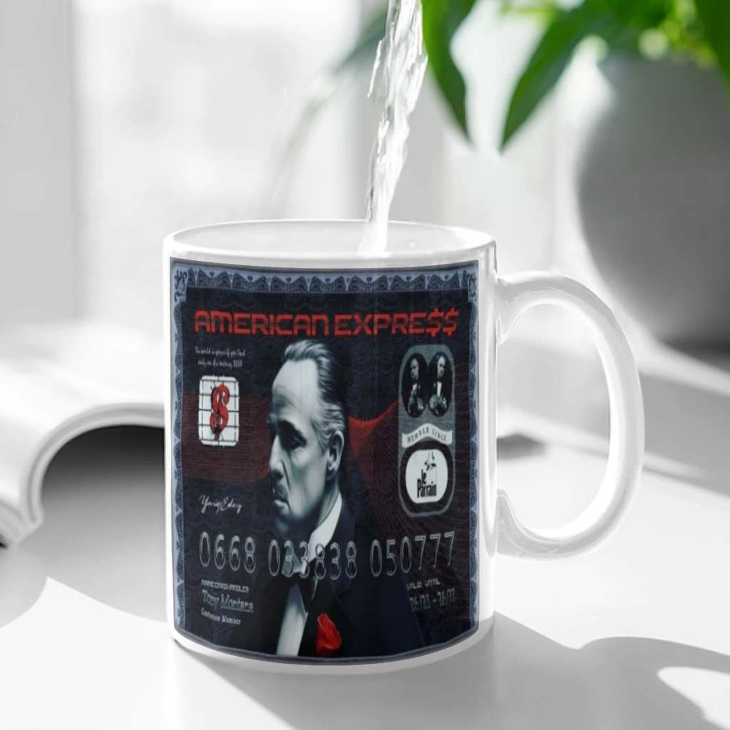 Godfather-American-Express-Graffiti-Free shipping Ceramic Cup Coffee Oatmeal Breakfast Cup Creative Personality Mug