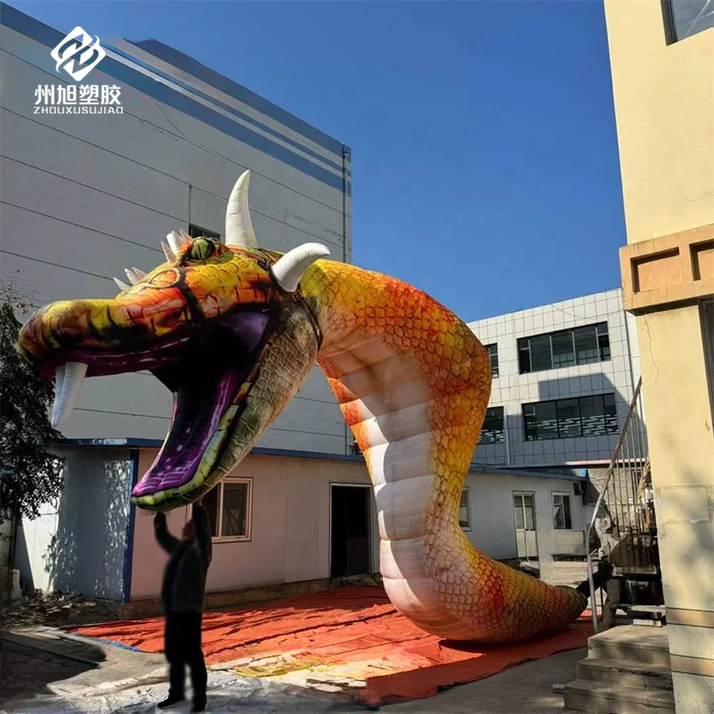 Inflatable snake dragon, Halloween inflatable monster snake decoration, for festival event venue display