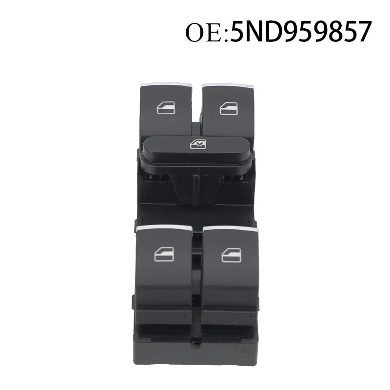 5ND959857 Power Window Master Switch Control Button For VW Jetta Tiguan Golf GTI MK5 MK6 Passat B6 CC Seat Leon MK2 5ND 959 857 - view 2