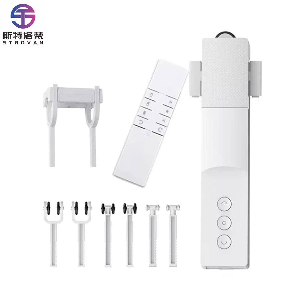 

STLF Smart Home Electric Curtain Motor Tuya Wifi Alexa/Google Home Remote Control for Office Bathroom Automatic Motorized