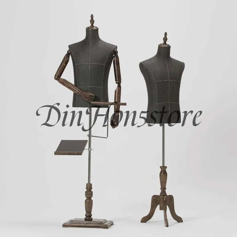 Men's Clothing Store Mannequin Hanger Suit Full Body Model Window Showcase Dummy Coat Rack Boutique Male Torso Display Mannequin