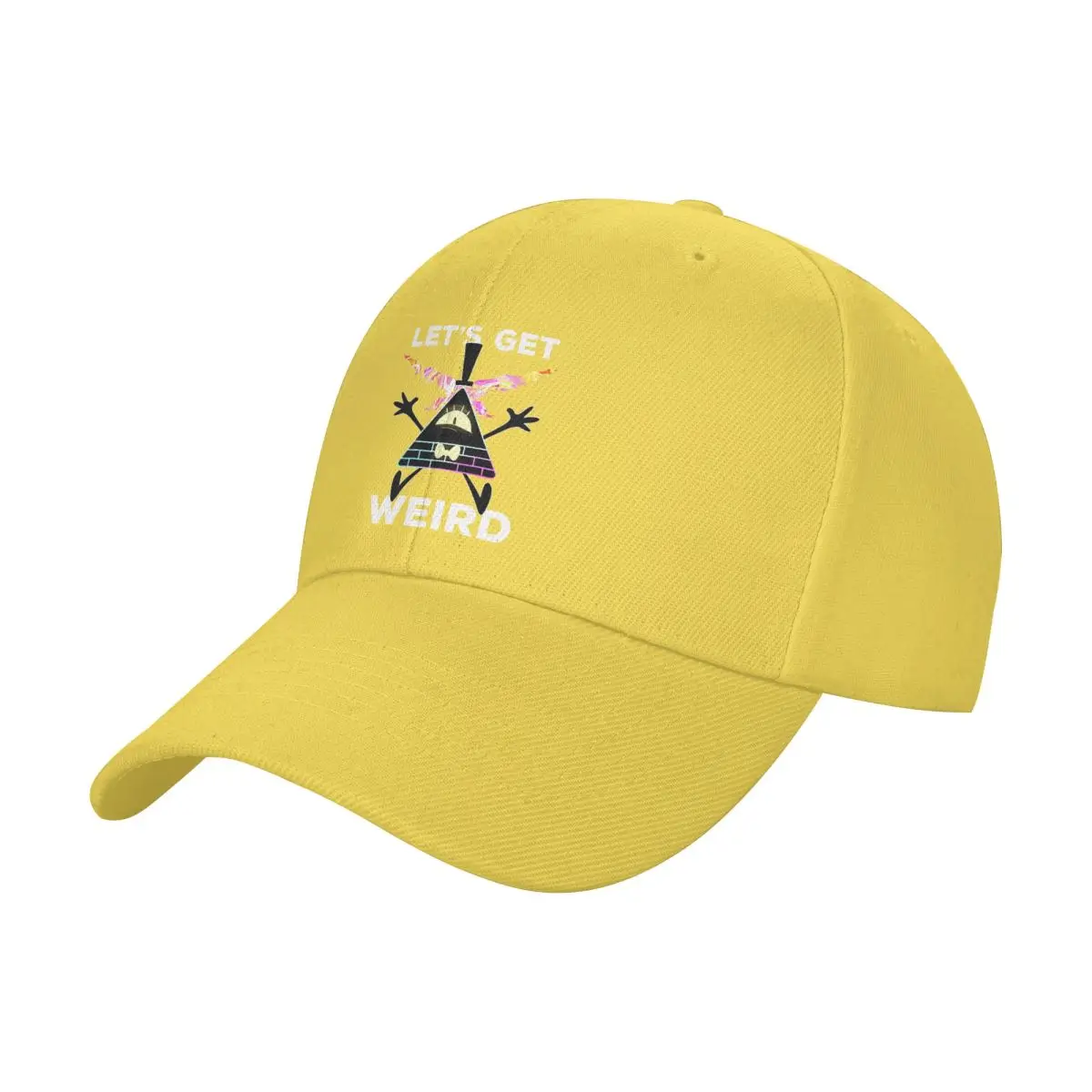 Bill Cipher Let's Get Weird Baseball Cap Men Women Fashion Sun Caps Hats Adjustable Polyester Trucker Cap Summer Hat