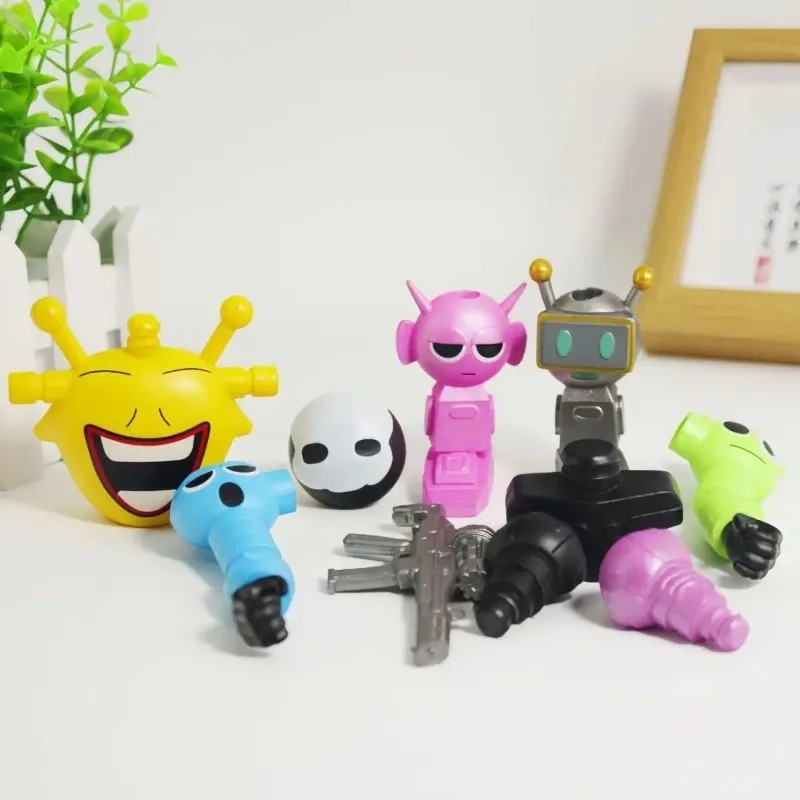 New Game Sprunki Action Figures Assemble Robot Model Desktop Ornaments Decoration Cartoon Anime Dolls Kids Toys Birthday Gifts