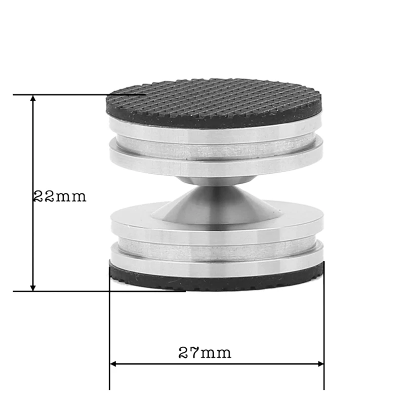 4-set luidsprekerstandaard roestvrij staal Hifi Audio Luidspreker Isolatie Spike Stand Voeten Pads Basis