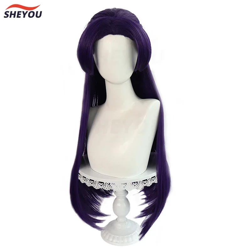 Jinshi Cosplay Wig Anime Kusuriya no Hitorigoto The Apothecary Diaries Purple Long Heat Resistant Synthetic Hair Wigs   Wig Cap