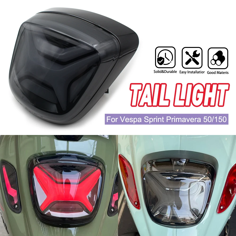 

Motorcycle Turn Signal Assembly and LED Tail Light Assembly For Vespa Sprint Primavera