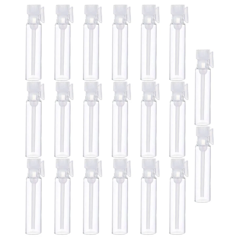 100 Pcs Perfume Essential Oil Bottle Sample Vials Empty Bottles Dropper Storage Containers Glass Subpackage Travel