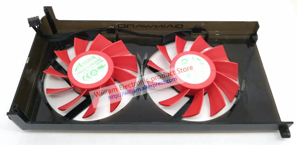 Новый вентилятор с рамкой для видеокарты GAINWARD Geforce GTX560Ti GA82S2U-PFTA DC12V 0,45A Новый вентилятор с рамкой для видеокарты GAINWARD Geforce GTX560Ti GA82S2U-PFTA DC12V 0,45A