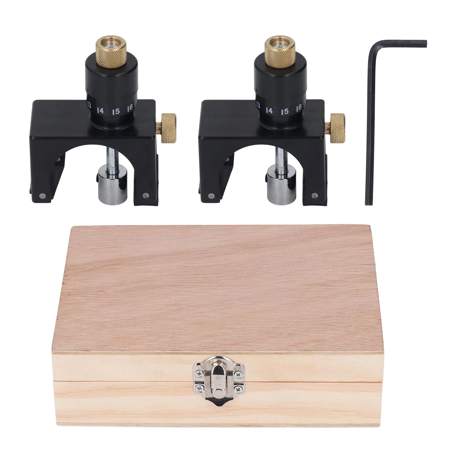 2Pcs Planer Knife Setting Jig High Carbon Steel Adjustable Magnetic Planer Jointer Knife Blade Vernier Setter Jig Gauge