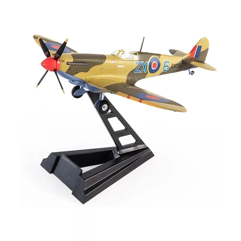 2024 Exclusive Diecast Spitfire Model  1/72 Scale UK Royal Air Force Fighter Plane, Premium Alloy Collection Toy