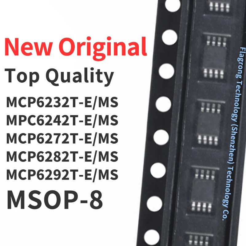 

10 Pieces MCP6232T MPC6242T MCP6272T MCP6282T MCP6292T -E/MS MSOP-8 Chip IC New Original