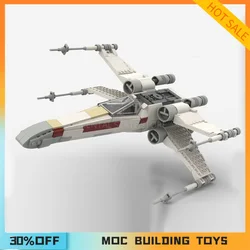 619PCS Customized MOC T-65 X Wing Fighter Plane Building Blocks Technology Bricks DIY Creative Assembly Toys Holiday Gifts