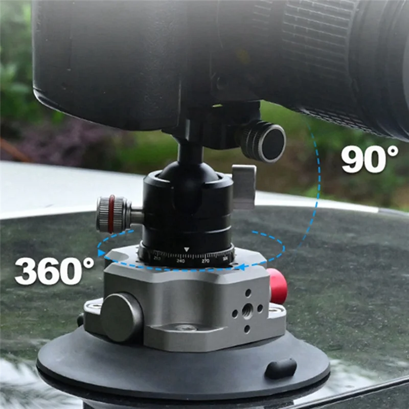 BAAY 4.5인치 차량용 흡착판 스포츠 카메라 차량용 흡착판 고프로 액세서리 휴대폰 SLR 흡착판 호환