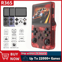 R36S Retro Handheld Video Game Console 3.5 Inch IPS Screen Portable Player with 128 GB Preloaded Games And Linux System
