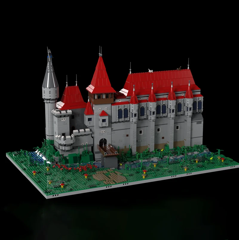 精巧な新製品MOCビルディングブロック中世建築モデルコルビン城テクノロジーモジュラー子供用おもちゃDIYセット