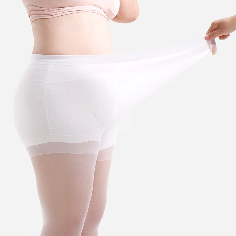 Damen Übergröße 20 Denier Transparente Strumpfhose mit Hoher Taille, Nylon-Strumpfhose, Superelastisch XL-4XL, Große Größen für Kräftige Damen bis 150kg/330lbs – Detail 29