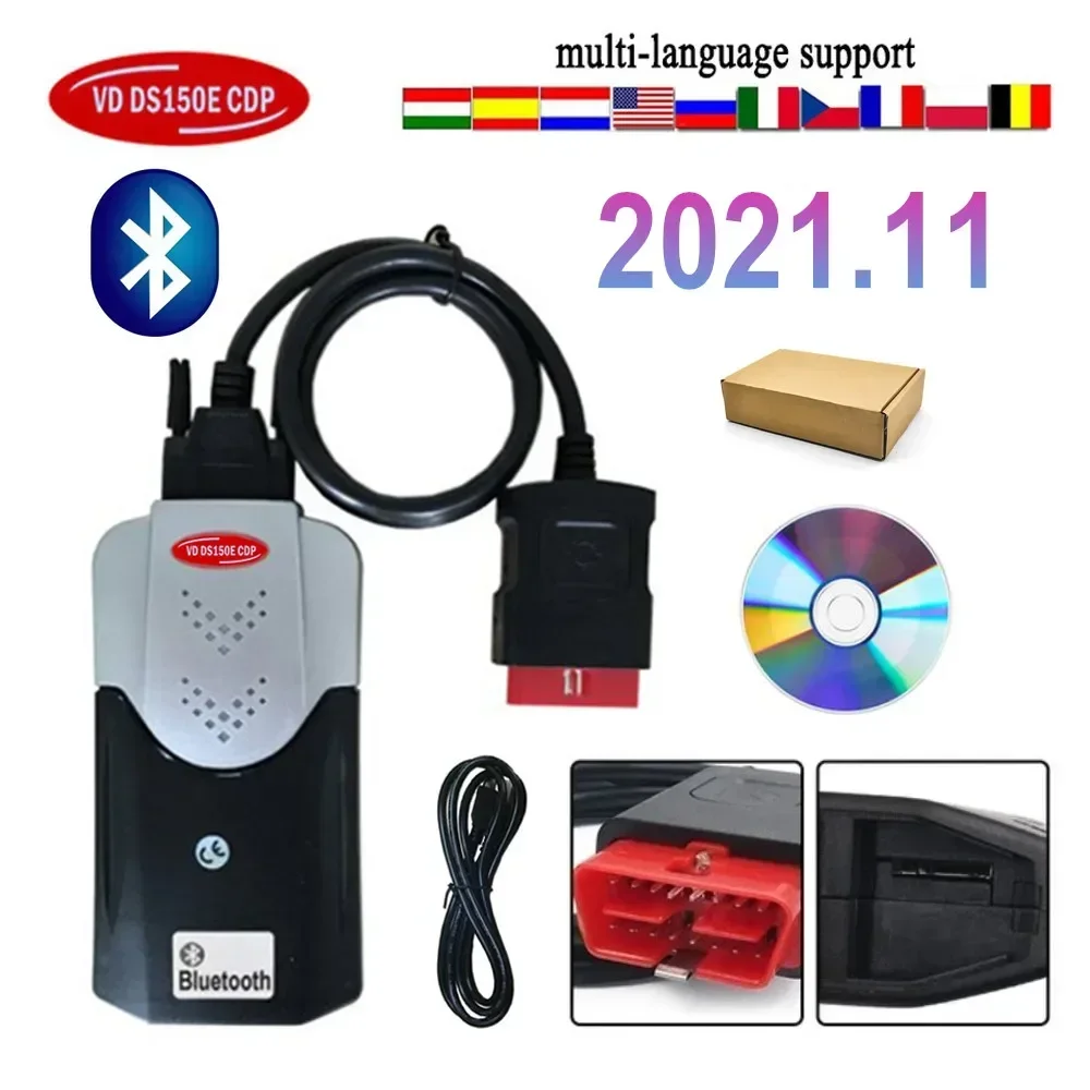 Диагностический инструмент VD Ds150e CDP delicht WOW CDP 2023 2022 2021 V3 NEC, диагностический инструмент VCI с генератором ключей, Bluetooth Obd2 сканер, диагностика автомобиля, грузовика