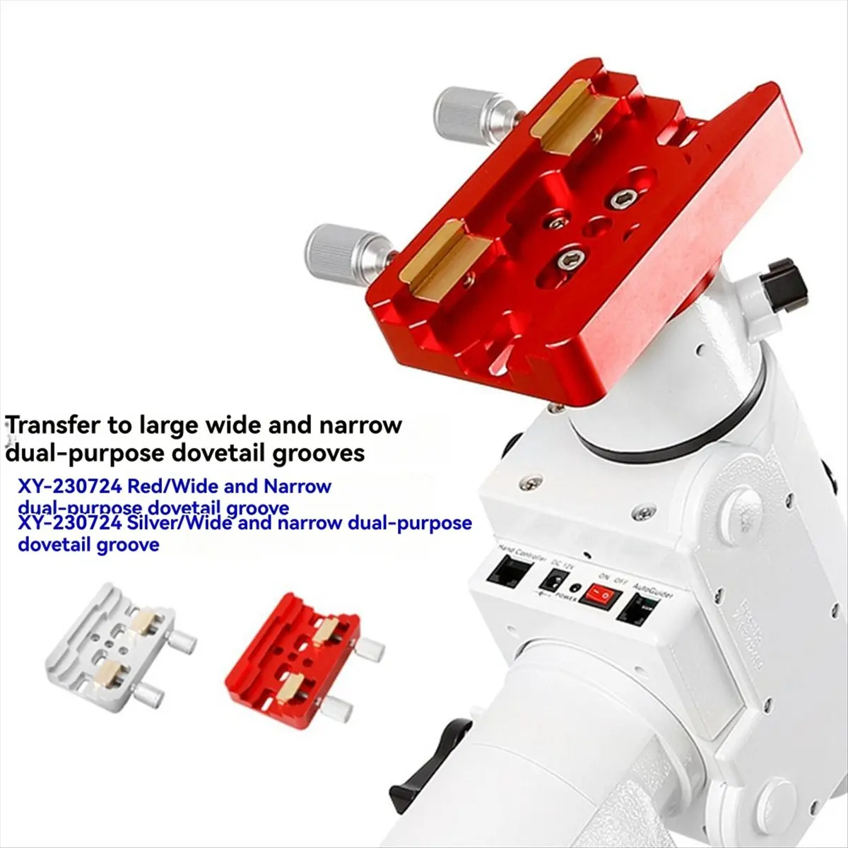 B21B For HEQ5 Dovetail Slot Retrofit Assembly Astronomical Telescope Accessories Red
