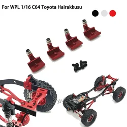 Front Rear Suspension Brackets for WPL 1/16 C64 Toyota Hairakkusu Metal Upgrade Parts Kit Rc Model Crawler Car Truck Truggy