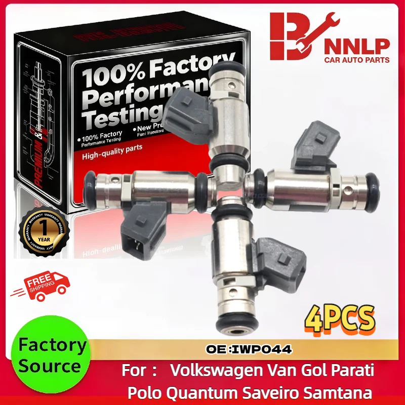 IWP-044 IWP044 150100802 Juego de 4 Inyectores de Combustible para Volkswagen Derby Pointer Wagon Pickup 1.6L 1.8L 1998-2008