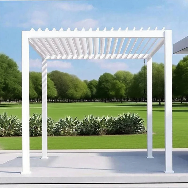 

Manufacture Gazebo Outdoor Aluminum Luxury Pergola 5x5 Aluminum Patio Cover Gazebo Tent Canopy
