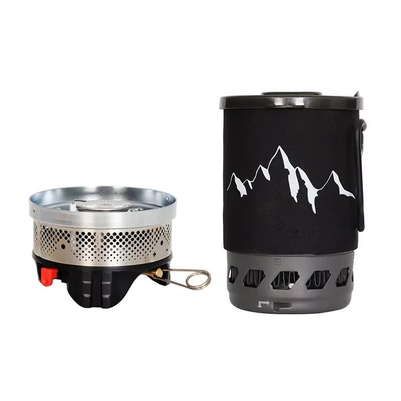 0.9L Camping Kachel Systeem Draagbare Kookbrander Outdoor Propaan Kooksysteem voor Wandelen Strand Picknick Trekking Noodgebruik
