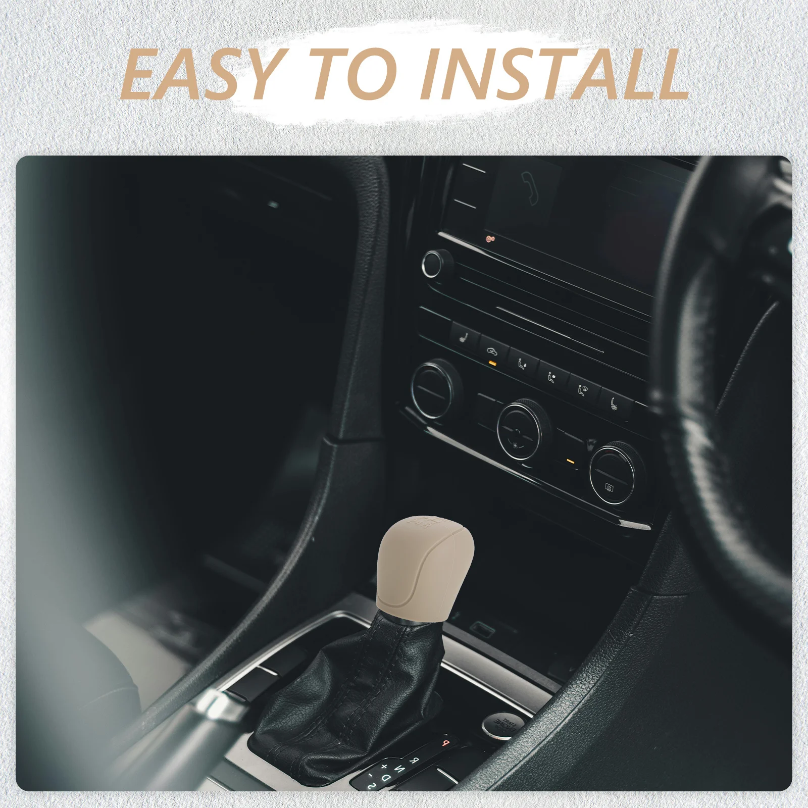 

Universal Silicone Car Gear Shift Cover Anti-Slip Manual Automatic Shifter Knob Protector Stylish Interior Accessory for Most