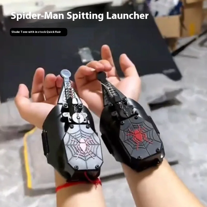 En Stock, tiradores de telaraña, lanzadores de muñeca, accesorios de Cosplay, dispositivo de disparo, juguetes, juguete de lanzamiento de seda de araña