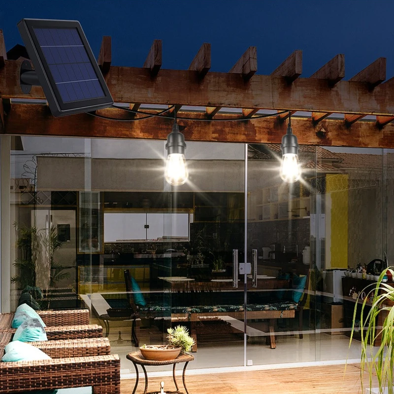 Lampadina solare a LED per esterni luci stringa atmosfera decorazione natalizia lampade RGB giardino Villa balcone cortile illuminazione paesaggistica