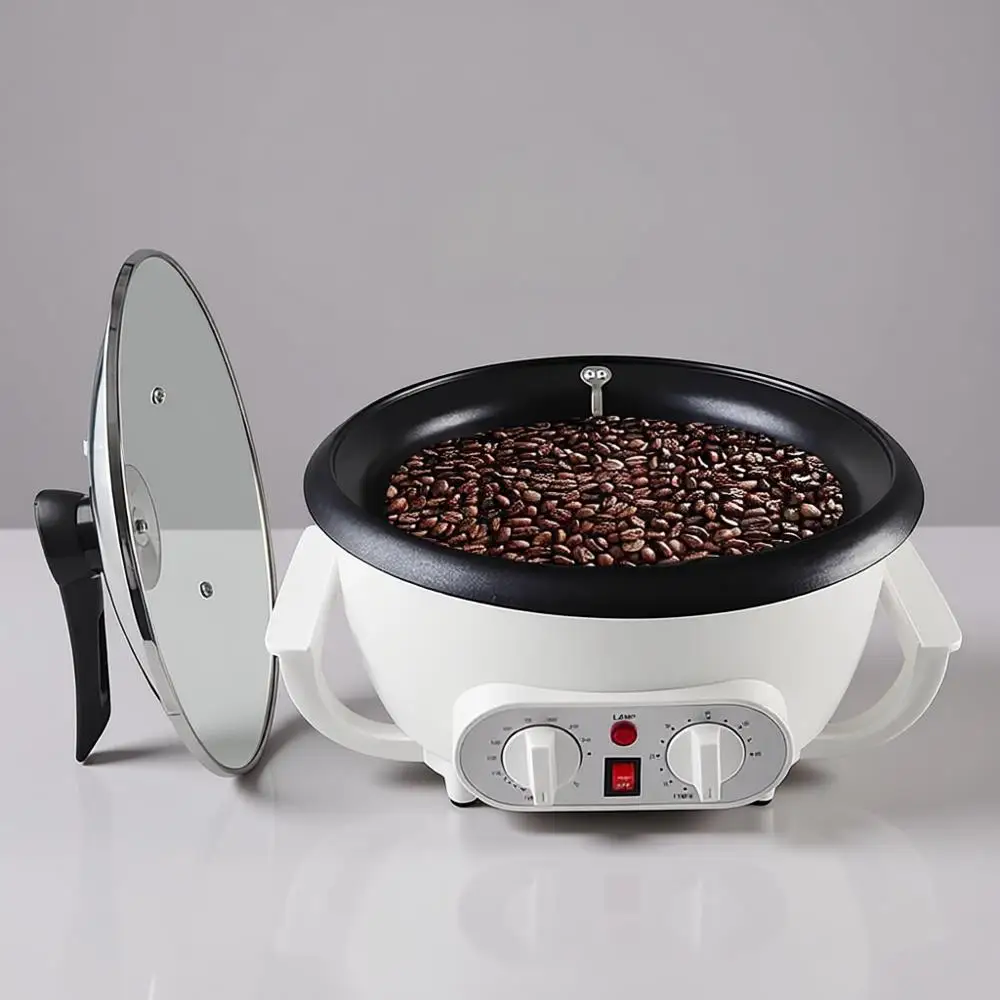 

110V Electric Coffee Bean Roaster for Home Use with Timer Function