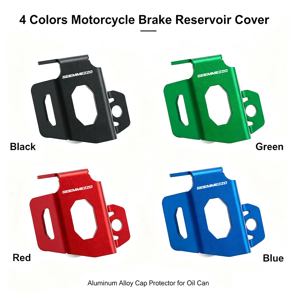 For Moto Morini Seiemmezzo 6½ Motorcycle Rear Brake Fluid Reservoir Guard Oil Cup Protector 4 Colors Easy Install Durable