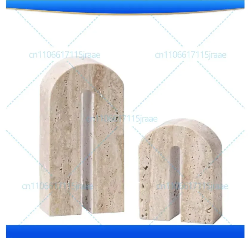 Natural Stone Arch Geometry Ornaments Modern Crafts Desk Decoration Creative Arc Artwork Stone Statue Room Aesthetics Decor