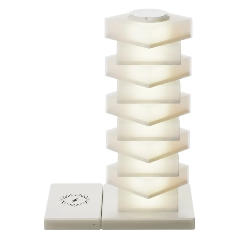 

Красочный окружающий свет своими руками, быстрая беспроводная зарядка мобильного телефона мощностью 15 Вт, декоративная настольная лампа, орнамент