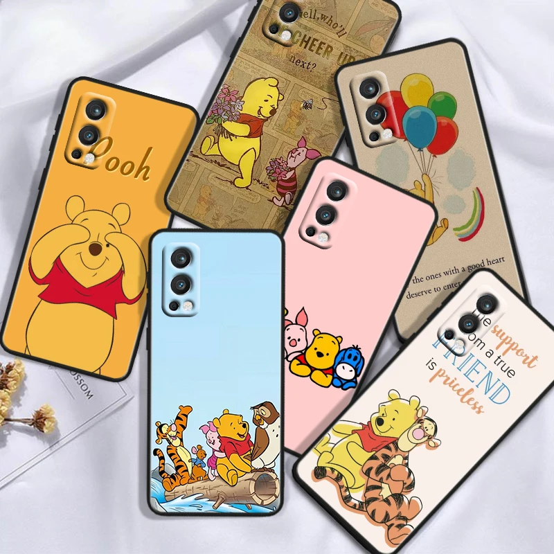 

Disney Winnie Bear Cool For OnePlus 11 10T 10R 9R 8T 7T Nord N300 N200 N100 2T CE2 Lite N20 N10 Pro Black Soft Phone Case