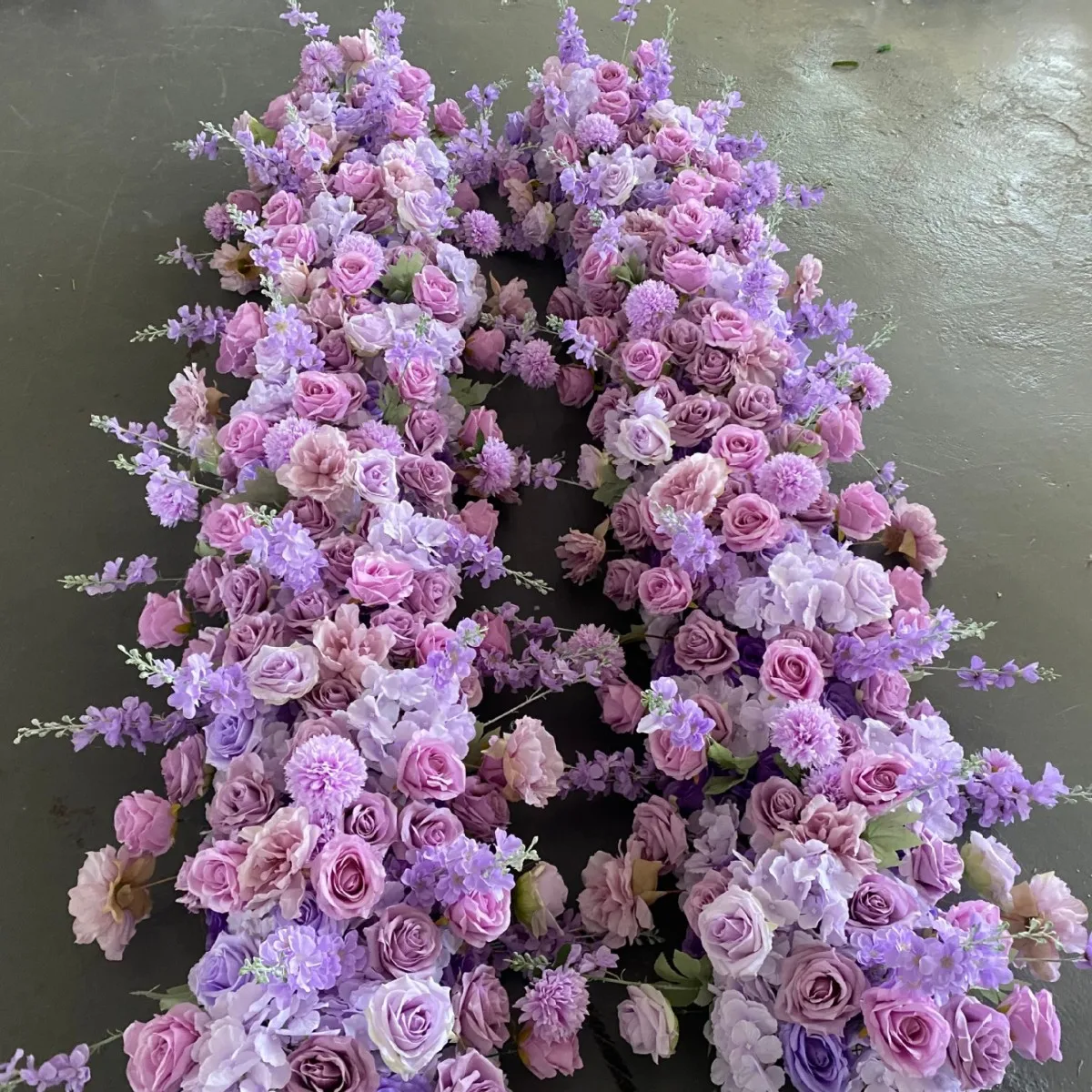 100/200CM Weißes Blumenarrangement Rosen-Hortensien-Blumenreihe Hochzeits-Hintergrund Wanddekoration Sofa-Tischläufer Bankett-Event-Requisiten – Detail 4