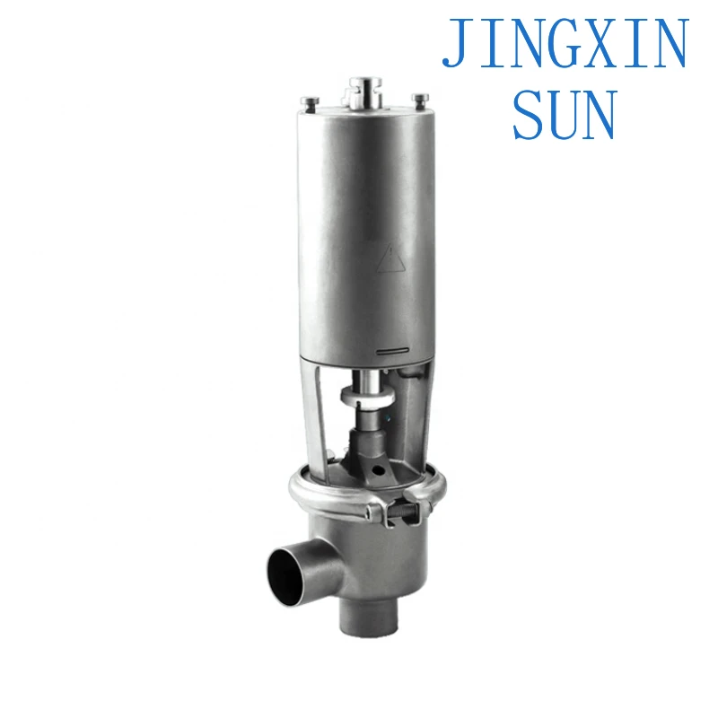 Sanitary stainless steel pneumatic intelligent mix proof reversing valve with ctop