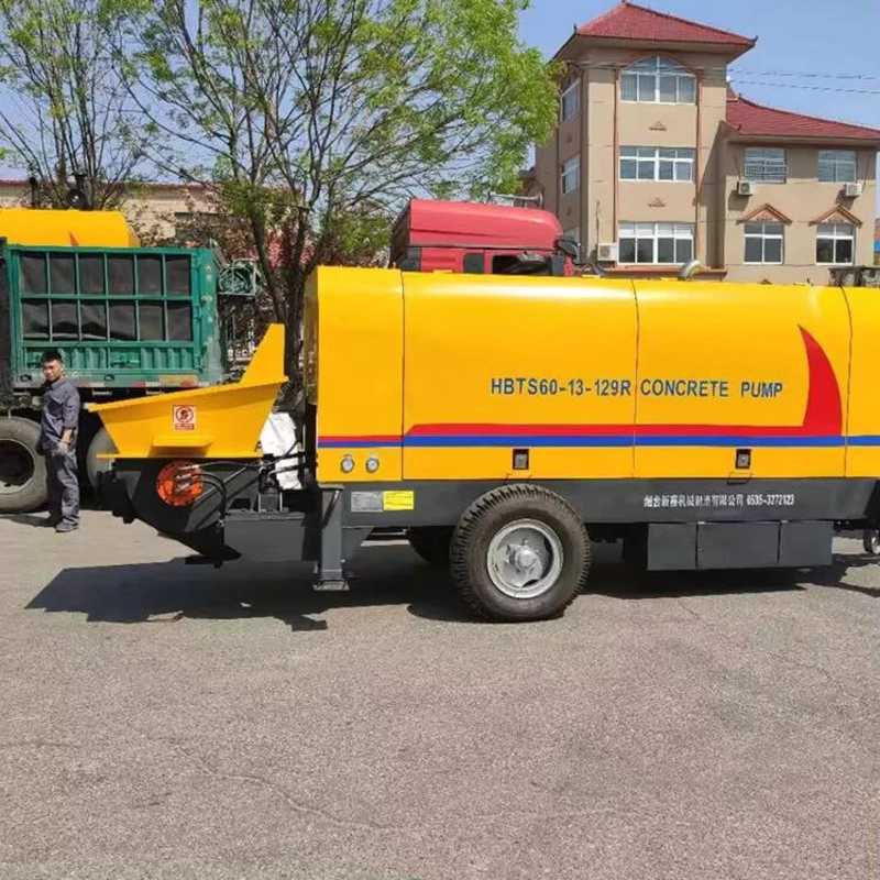 China 50 Cubic Meter Per Hour Diesel Mobile Pump Trailer Mounted Schwing Similar Concrete Pumps