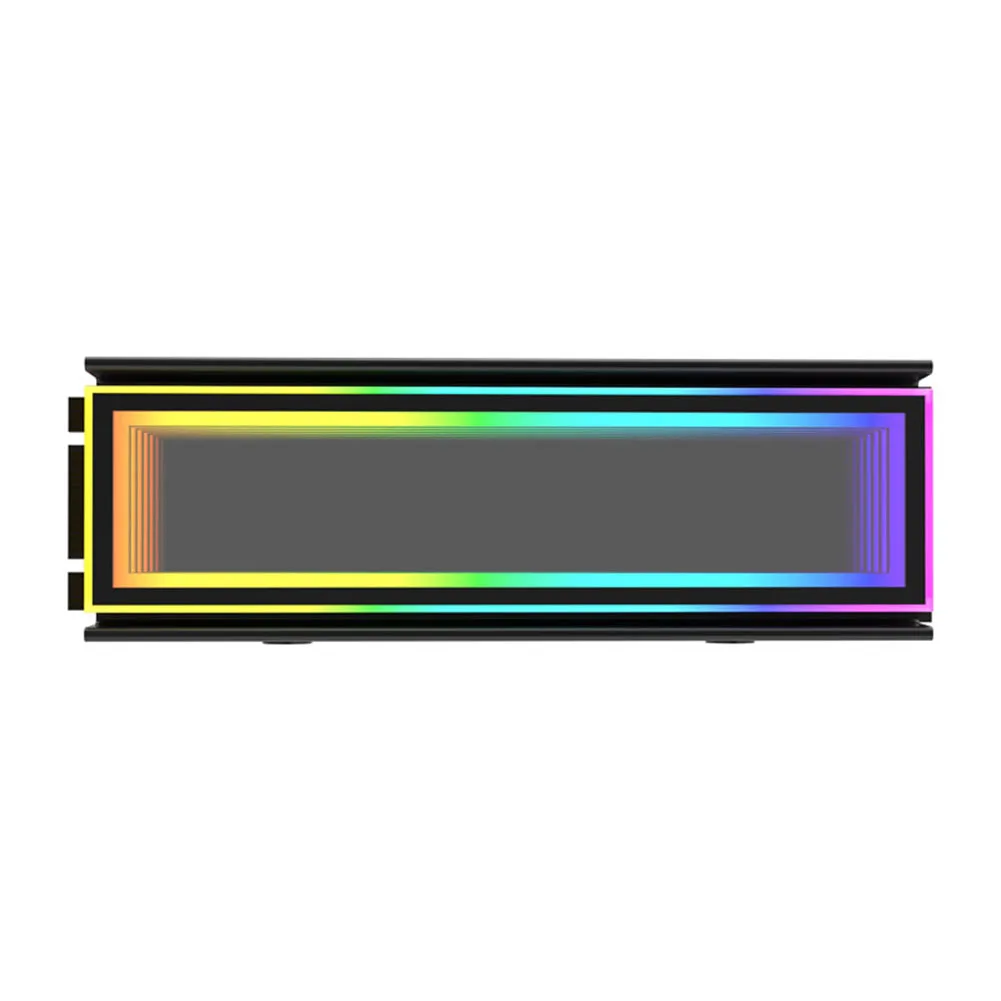 مبرد M2 NVMe SSD مع إضاءة ARGB 5V 3PIN بالوعة الحرارة لمحركات الحالة الصلبة M2 2280 مع تبديد كفاءة للحرارة
