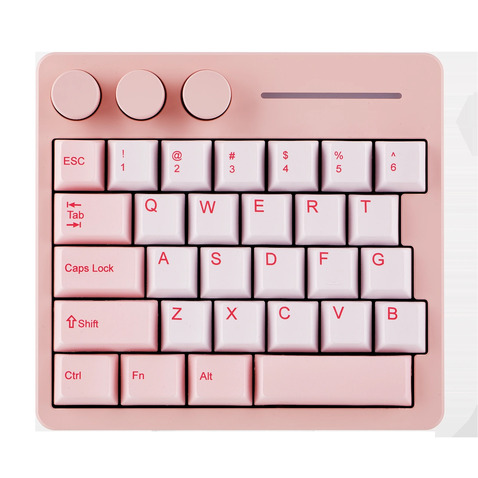 KiiBOOM Cybrix 29 29 Keys+3 Knobs Rapid Fast Wired One Hand Gaming Keyboard with Hall Effect Switch CNC Aluminum & Acrylic Case