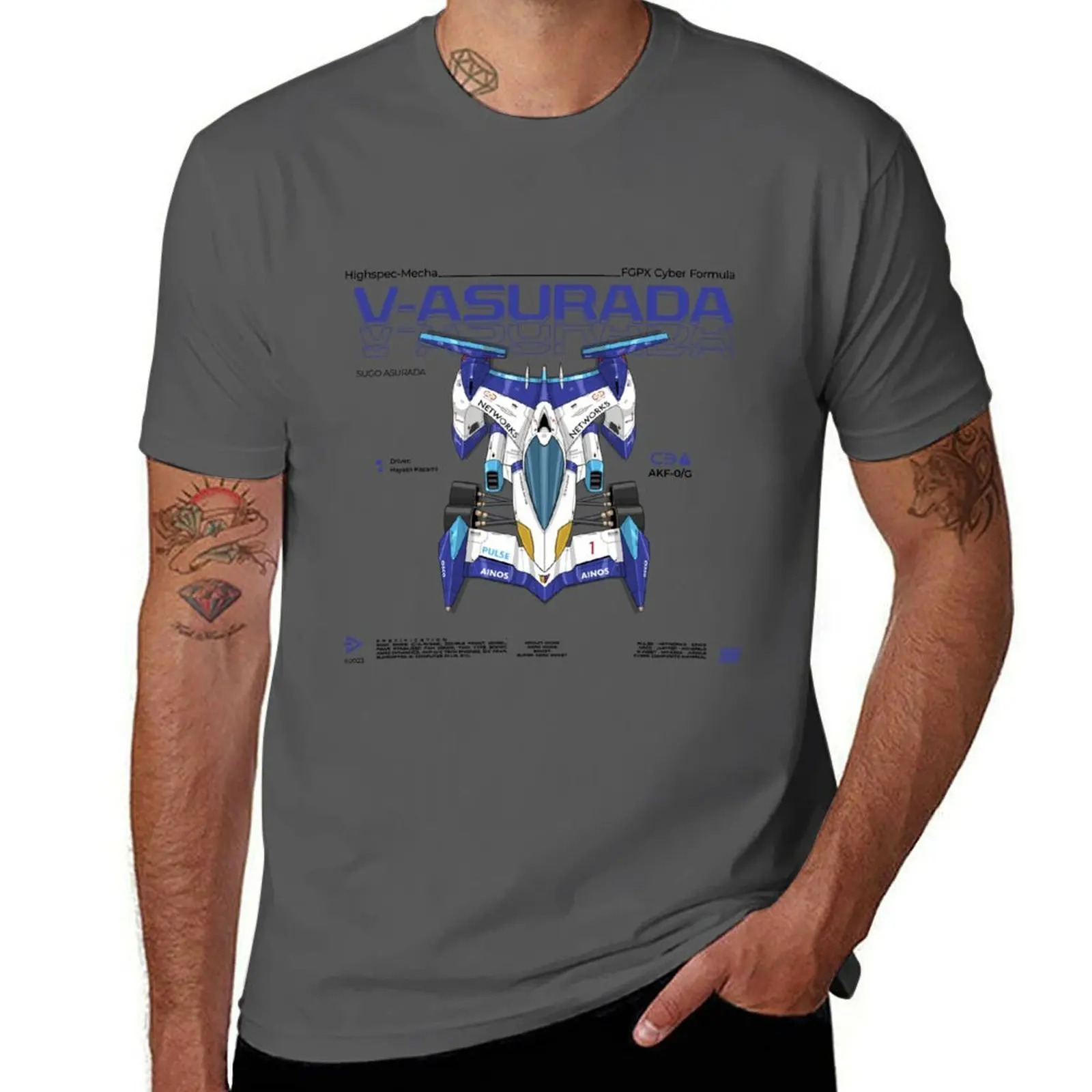 

Cyber Formula : Sugo - V-Asurada AKF-0/G detailed illustration with urban graphic design T-Shirt