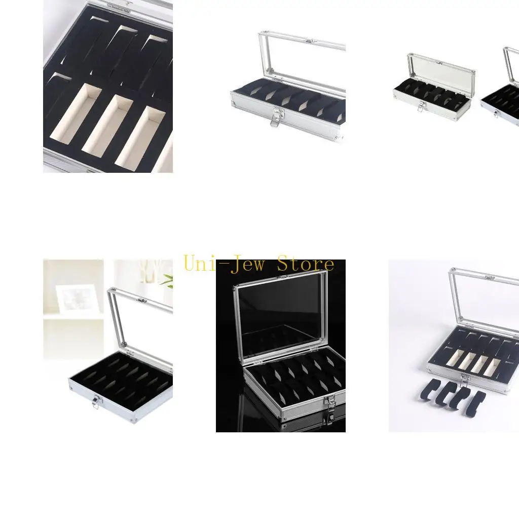 

40GB 6/12 Grids Watch Box Display Cases Box Jewelry Watch Holder for Watch