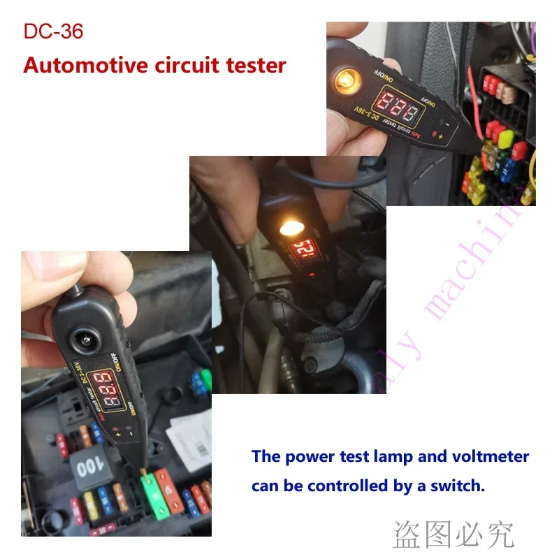 TANTESTO 36V DC-36 Automotive Circuit Tester for Detecting Fault Voltage Fuel Injection Ignition Hall Magnetolectric Signal Test