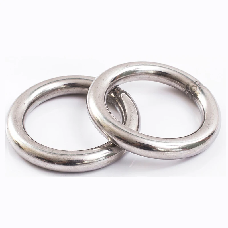 OD 20-100mm Heavy Duty Welded Round O-Rings Thickness 3 4 5 6 8 10mm Solid Ring Yoga Hanging Ring A2 304 Stainless Steel