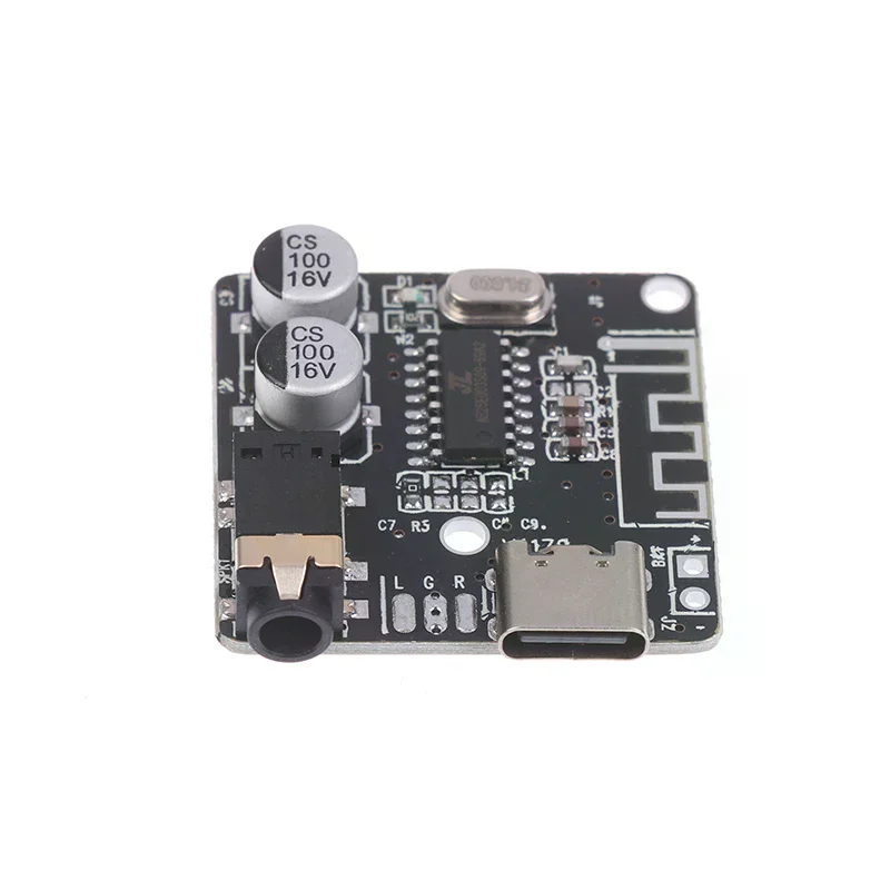 Type-C Bluetooth Audio Receiver Board Bluetooth 5.1 MP3 Lossless Car Audio Decoder Board Wireless Stereo Music Module 3.7-5V