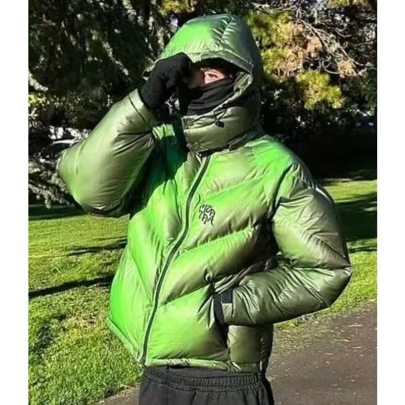 

High Quality Tops Clothes Men Fashion Mertra Down Jacket Men Temperature Change Winter Detachable Hats Retro Down Coats