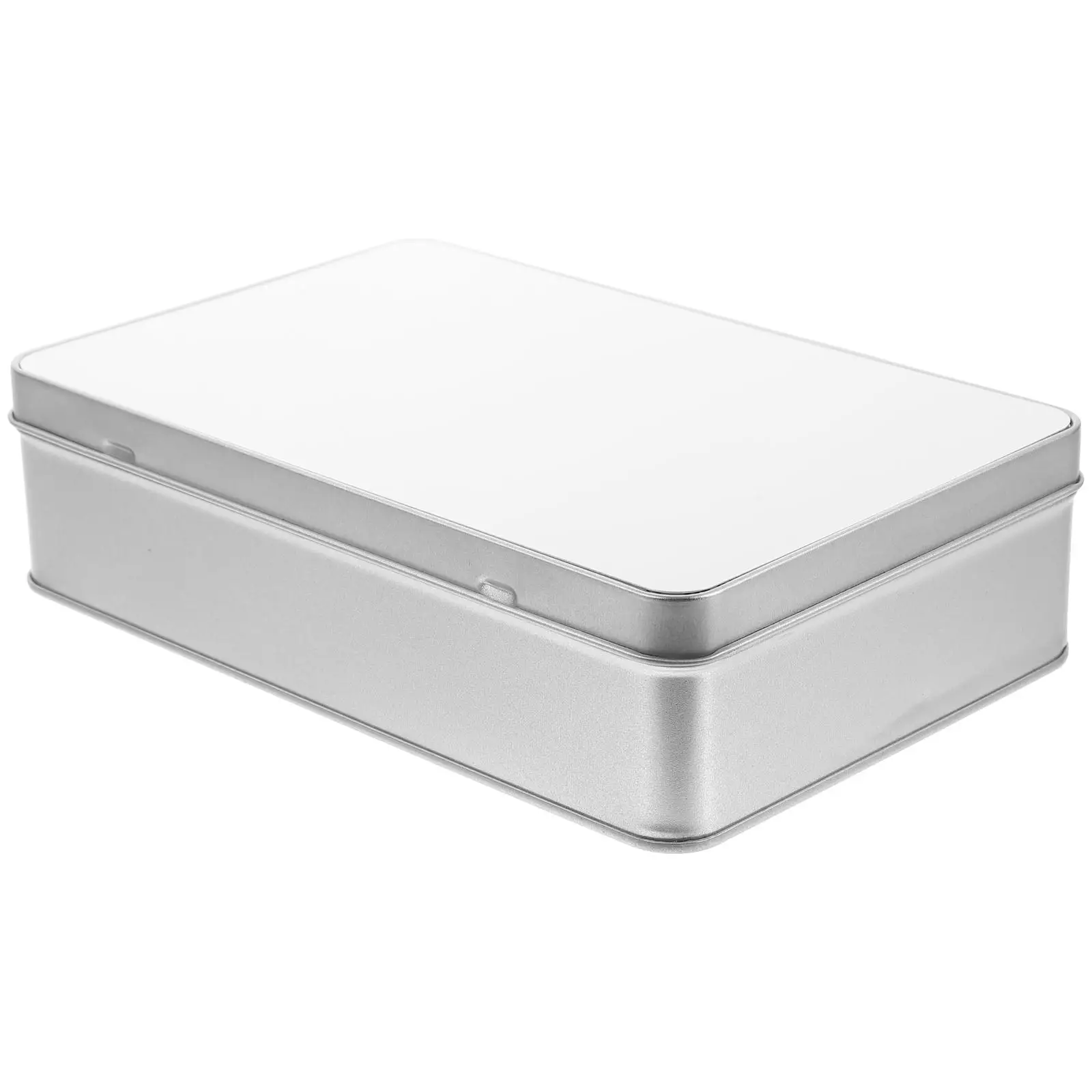 

2pcs Blank Boxes Durable Iron Rectangle Tin Box Storage School Cookie Storage Box Supplies Cookie Holder Gifts Sublimation