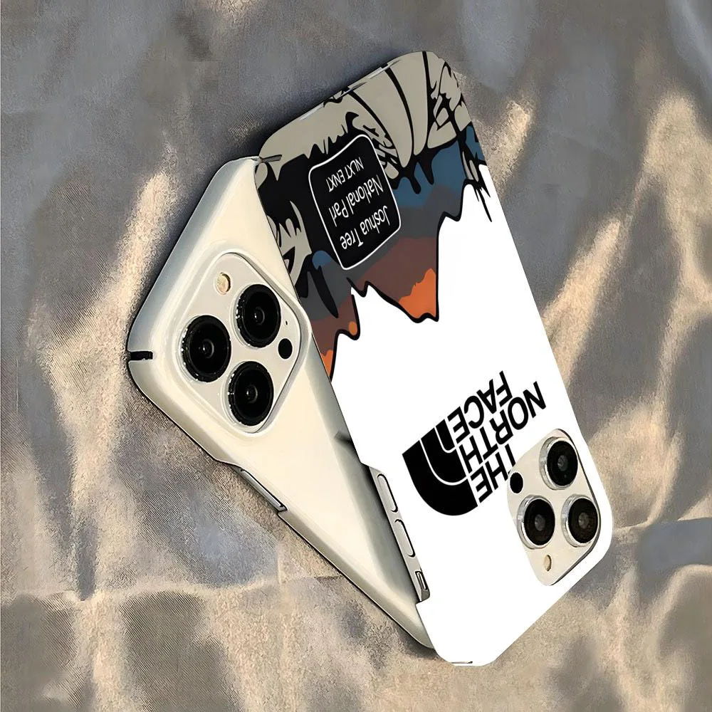 Funda para Teléfono con Logotipo de The North Face, para iPhone 16, 17, 15, 14, 13, 12, 11 Plus, Pro, Max, Mini, Brillante, HD, Carcasa Rígida