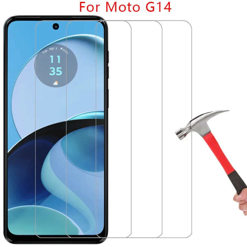 tempered glass for motorola moto g14 phone case on motorolag14 motog14 motog g 14 14g 4g 5g back cover 360 motorol mot g14case