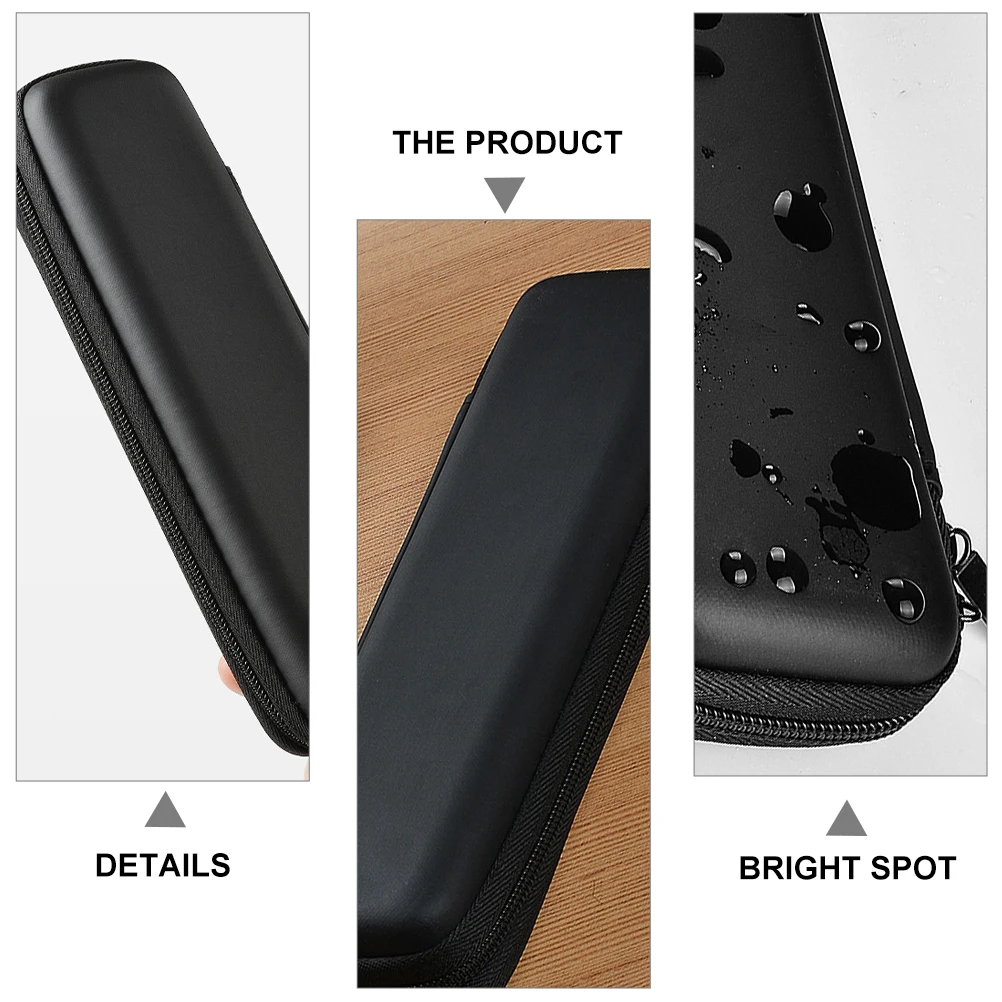 

1 pc 1 2 Case Waterproof Artificial Scratch Resistant Large Space Zipper Design Light Compact Storage
